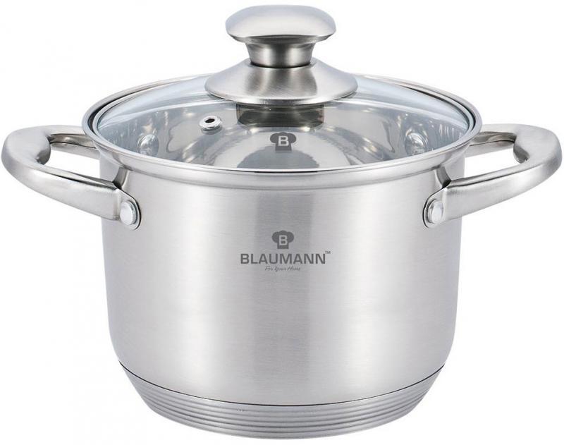 

Кастрюля Blaumann Gourmet 9.5л Ø26х19см из нержавеющей стали со стеклянной крышкой