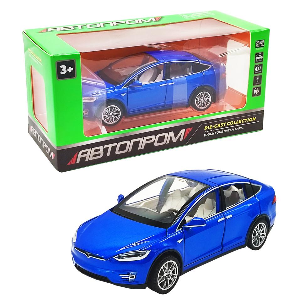 

Машина металлическая 6603 (Tesla Model X) "АВТОПРОМ" 1:32 (Синий)