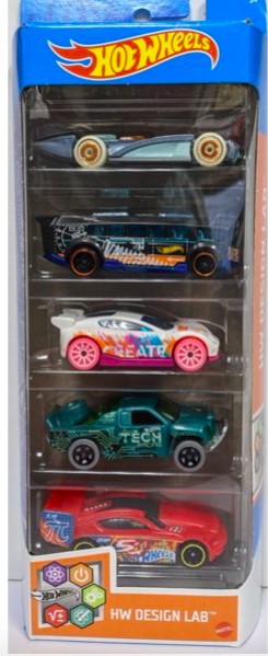 

Набор 5 машинок Hot Wheels HW Design Lab 2021