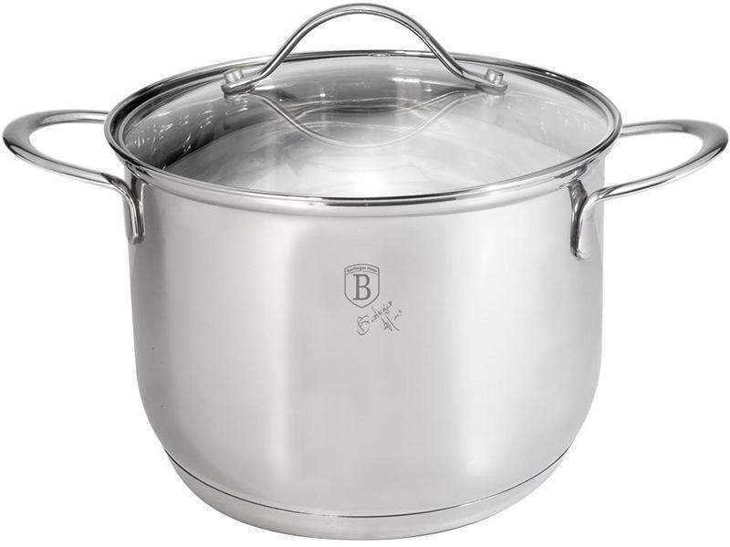 

Кастрюля Berlinger Haus Silver Jewellery 7.6л Ø26х15.5см из нержавеющей стали со стеклянной крышкой