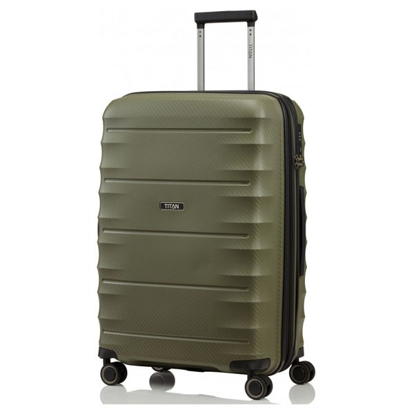 

Чемодан на 4 колесах Titan HIGHLIGHT Khaki M exp 73/79л Ti842405-86
