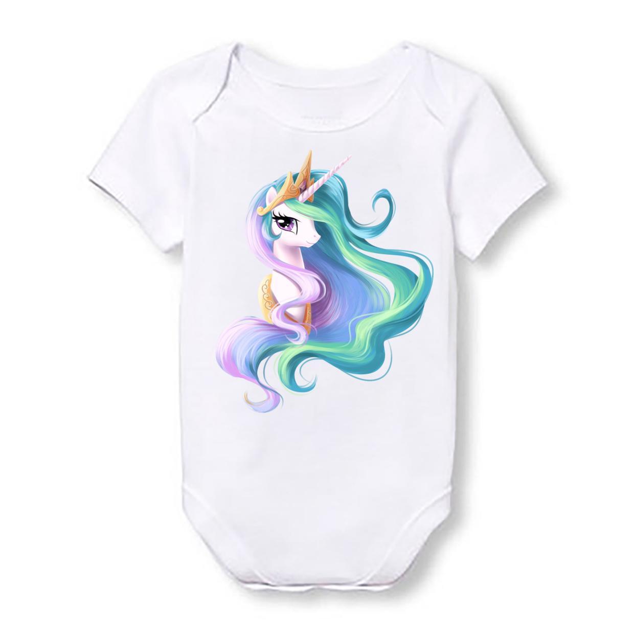 

Детское боди Push IT с принтом из мультфильма My Little Poney "Принцесса Селестия" 68, Белый