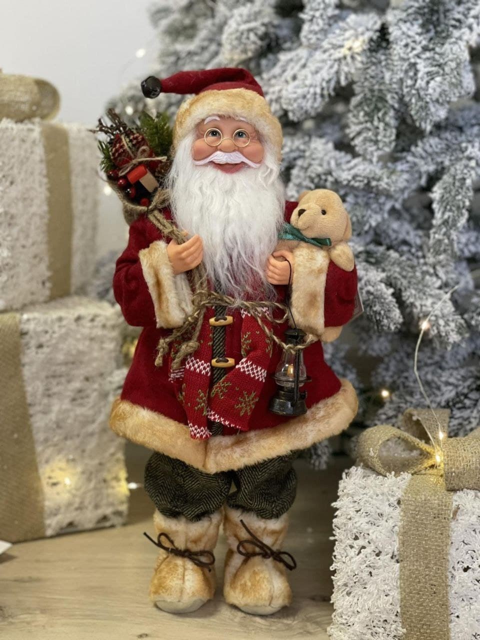 

Фигура Санта Клауса Christmas Santa 46 см Atitudeкрасный (AtiSanta008)