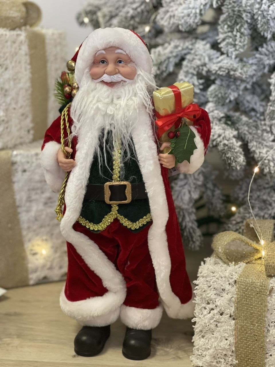 

Фигура Санта Клауса Christmas Santa 46 см Atitude красный (AtiSanta008)