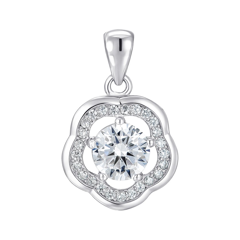 

Серебряный подвес с фианитами 000123385