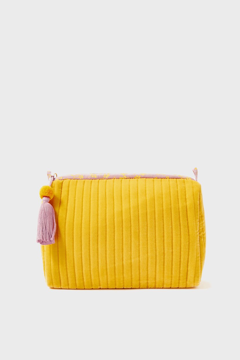 

Женская желтая косметичка Large Make Up Bag Accessorize OS 289027