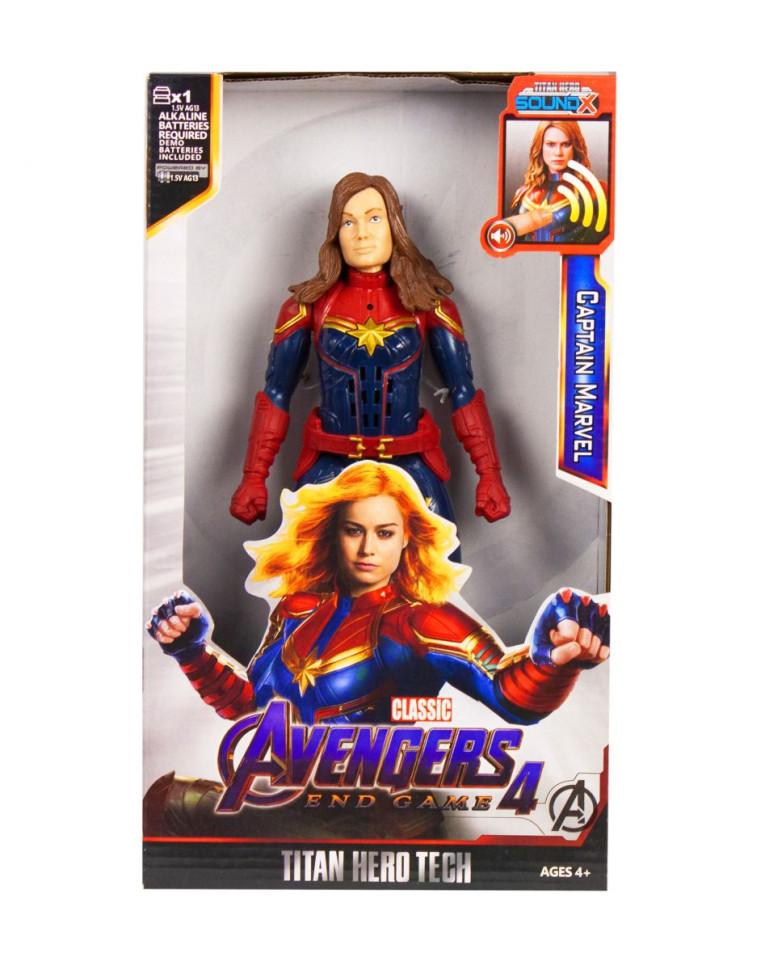 

Фигурка коллекционная Супергерои 8818 со звуковыми эффектами (Мстители: Капитан Марвел Без Маски)