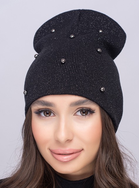 

Женская шапка DeMari Инфинити 53-57 Черный