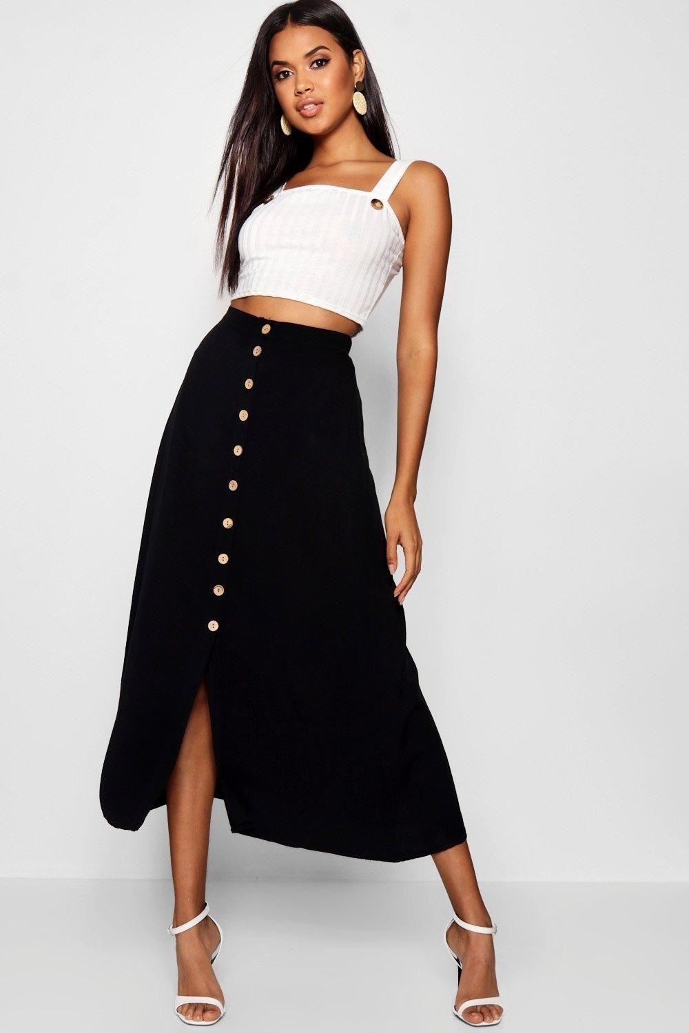 

Юбка Boohoo 42 Черный 9856200001364
