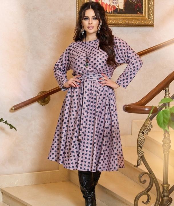 

Платье G&M k-87601 - Размер цвет пудра, Платье G&M k-87601 54-56 Размер цвет пудра