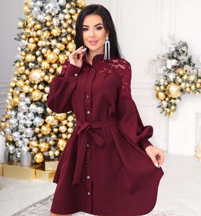 

Платье G&M k-87476 - Размер цвет бордовый, Платье G&M k-87476 46-48 Размер цвет бордовый