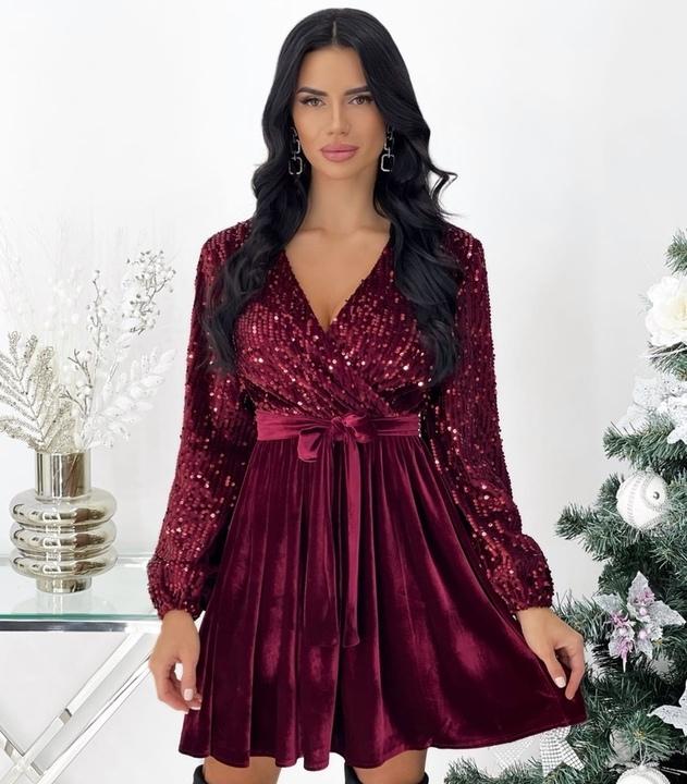 

Платье G&M k-87315 - Размер цвет бордовый, Платье G&M k-87315 46-48 Размер цвет бордовый