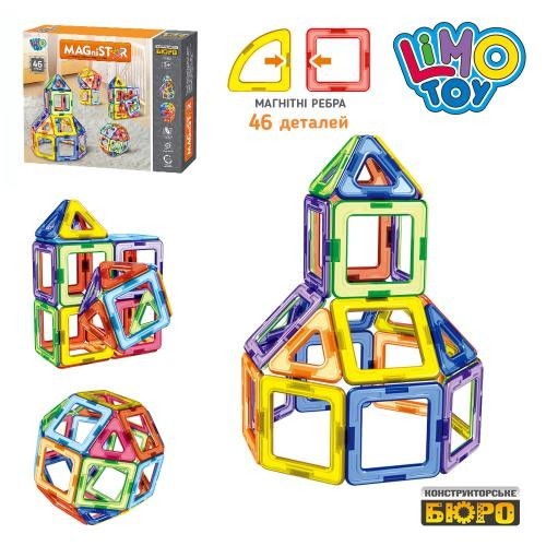 

Магнитный конструктор Limo Toy LT1002 46дет
