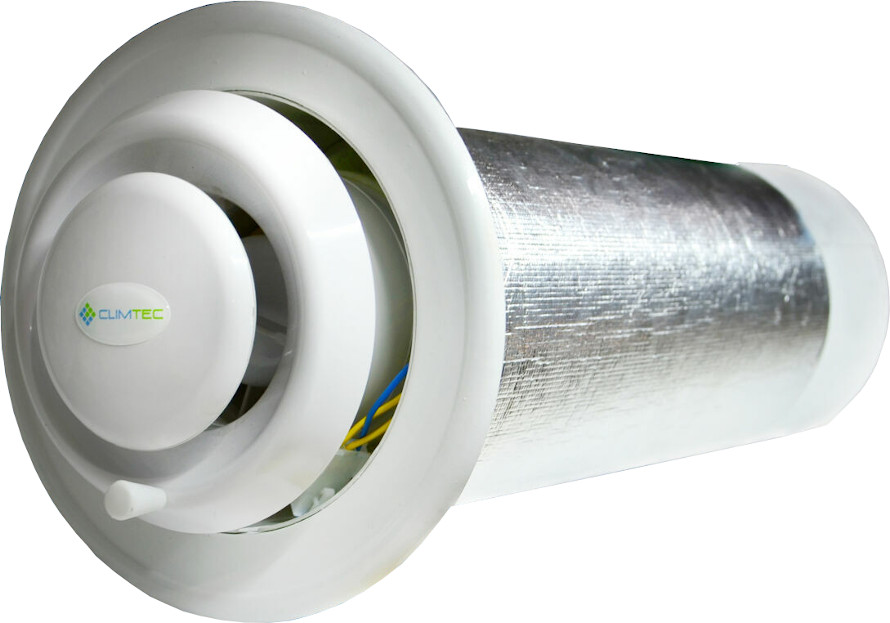 

Рекуператор CLIMTEC РД-150-База Стеновой 30 Вт 100 м³/час 40 м² 38 дБ КПД 84%