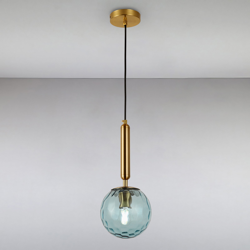 

Люстра подвесная Light House LS-14838-1 BL голубая