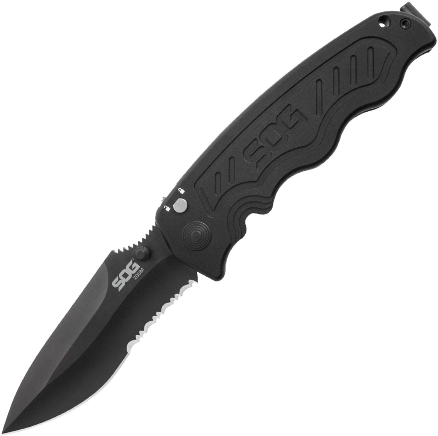

Карманный нож SOG Zoom Serr ZM1016-BX Black
