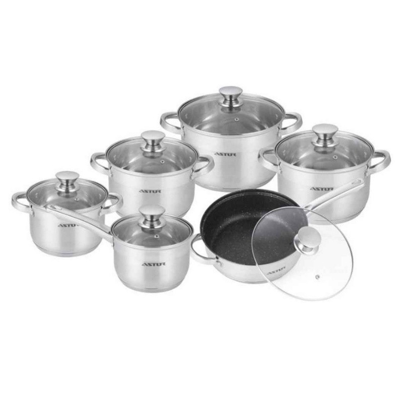 

Набор посуды 12 пр Astor AST-1706-SK