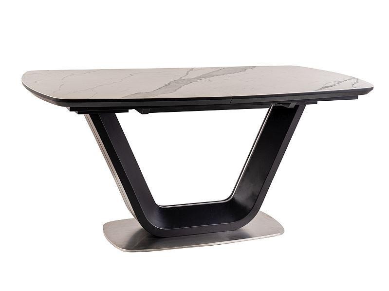 

Стол обеденный Armani Ceramic Эффект Мрамора/Черный Мат 160(220)х90