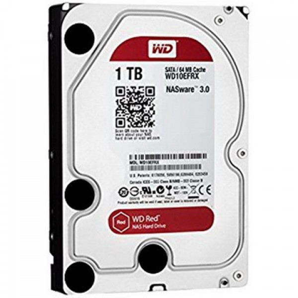 

HDD SATA 1.0TB WD Red 5400rpm 64MB (WD10EFRX) Refurbished