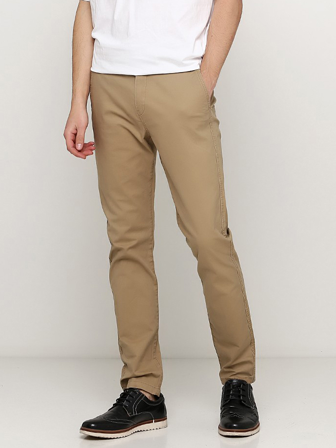 

Брюки H&M 710876 W38 Бежевые