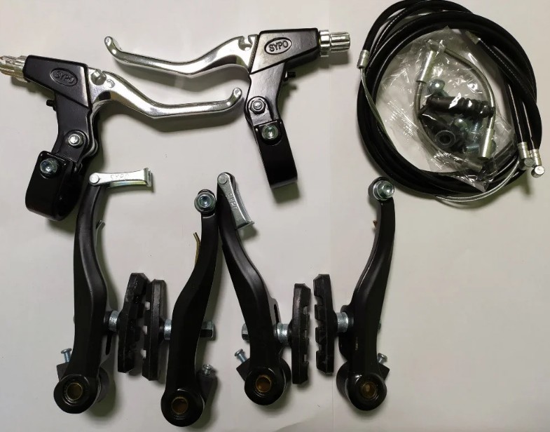 

Велосипедные Тормоза V-brake Sypo YD-V26+ ручки B05. TM Pro