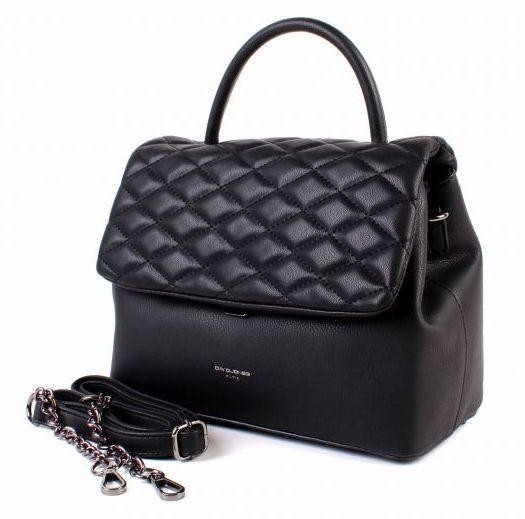 

Женская сумка из экокожи David Jones CM5427 черная