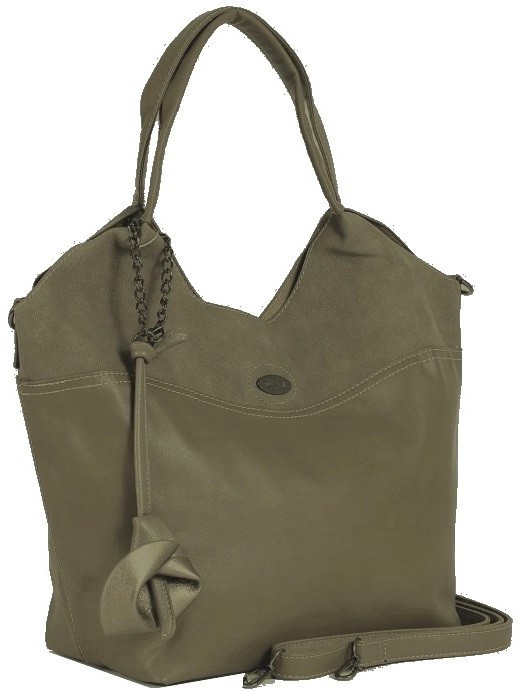 

Сумка женская из искусственной кожи David Jones CM3547 оливковая