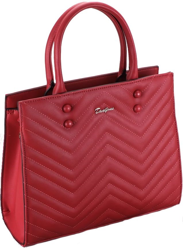 

Женская сумка из экокожи David Jones CM5400 темно-красная
