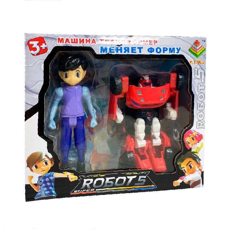 

Игровой набор Super Robot-5 Y.T.W.J. машина трансформер 339-17-1 красный