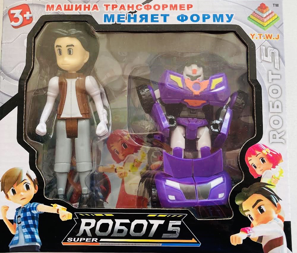 

Игровой набор Super Robot-5 Y.T.W.J. машина трансформер 339-17-2 фиолетовый