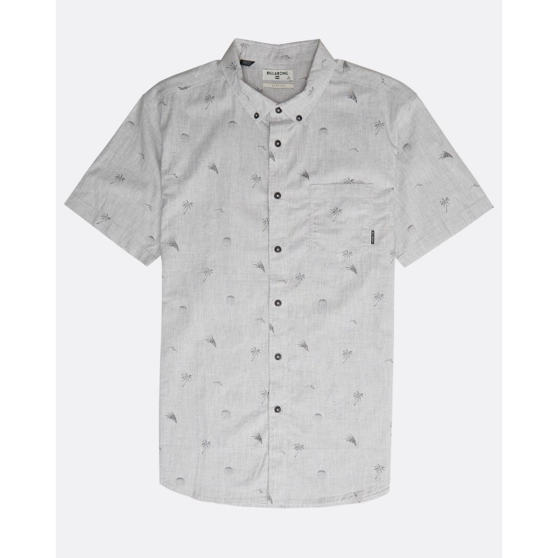 

Рубашка SUNDAYS MINI SS Billabong N1SH01-1344  Серый, Рубашка SUNDAYS MINI SS Billabong N1SH01-1344 M Серый