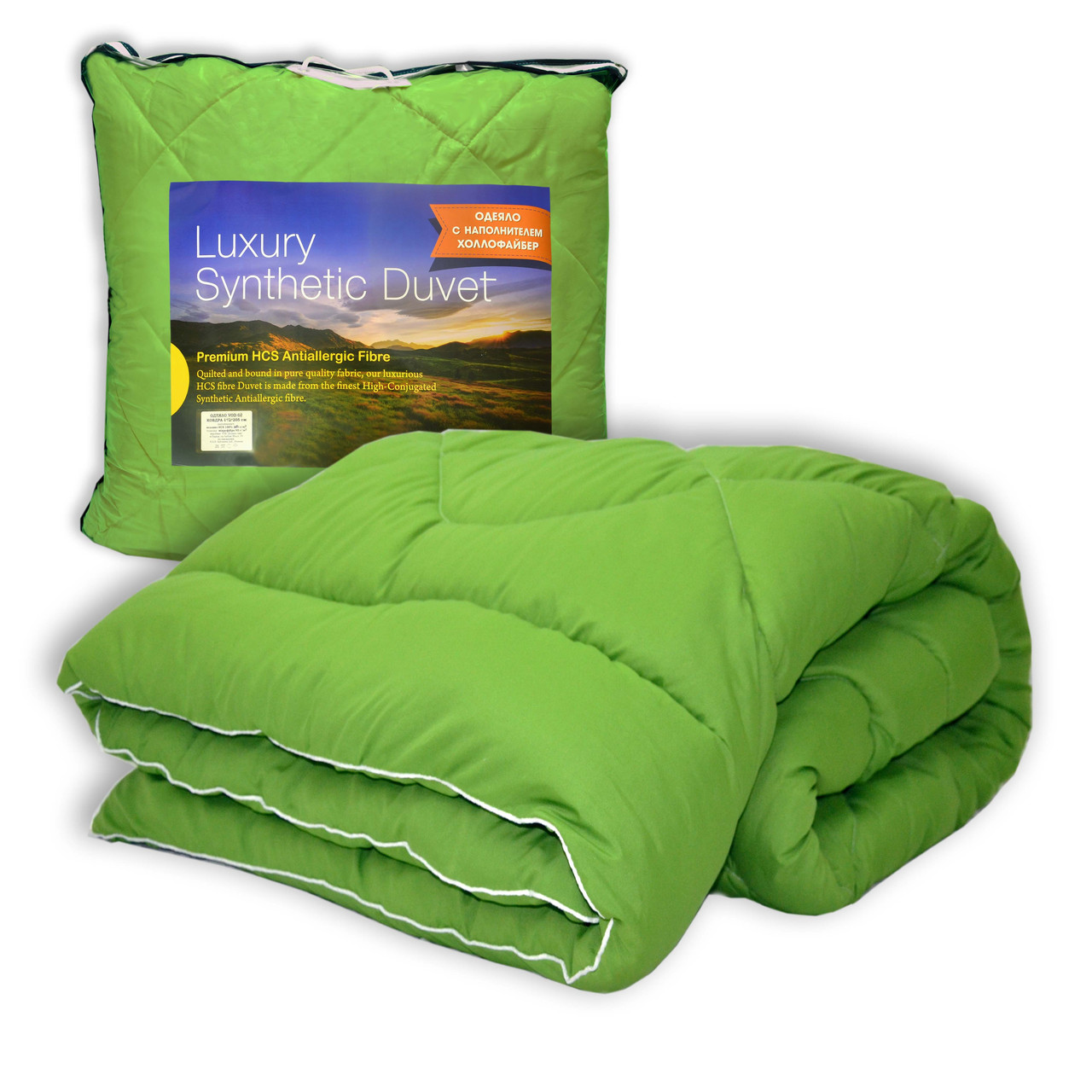

Одеяло Долина Снов из холлофайбера в микрофибре 220x200 см green