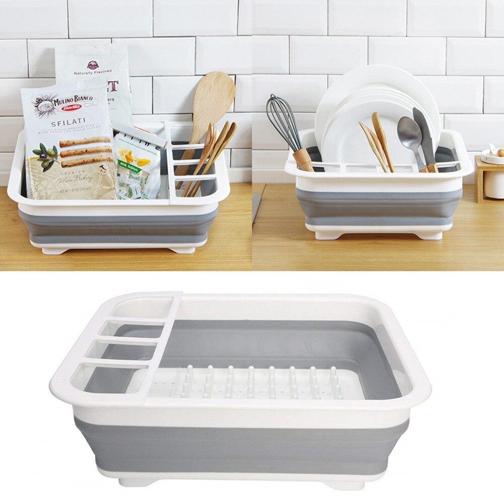 

Раскладная сушилка для посуды KitchenCraft силиконовая (8154)
