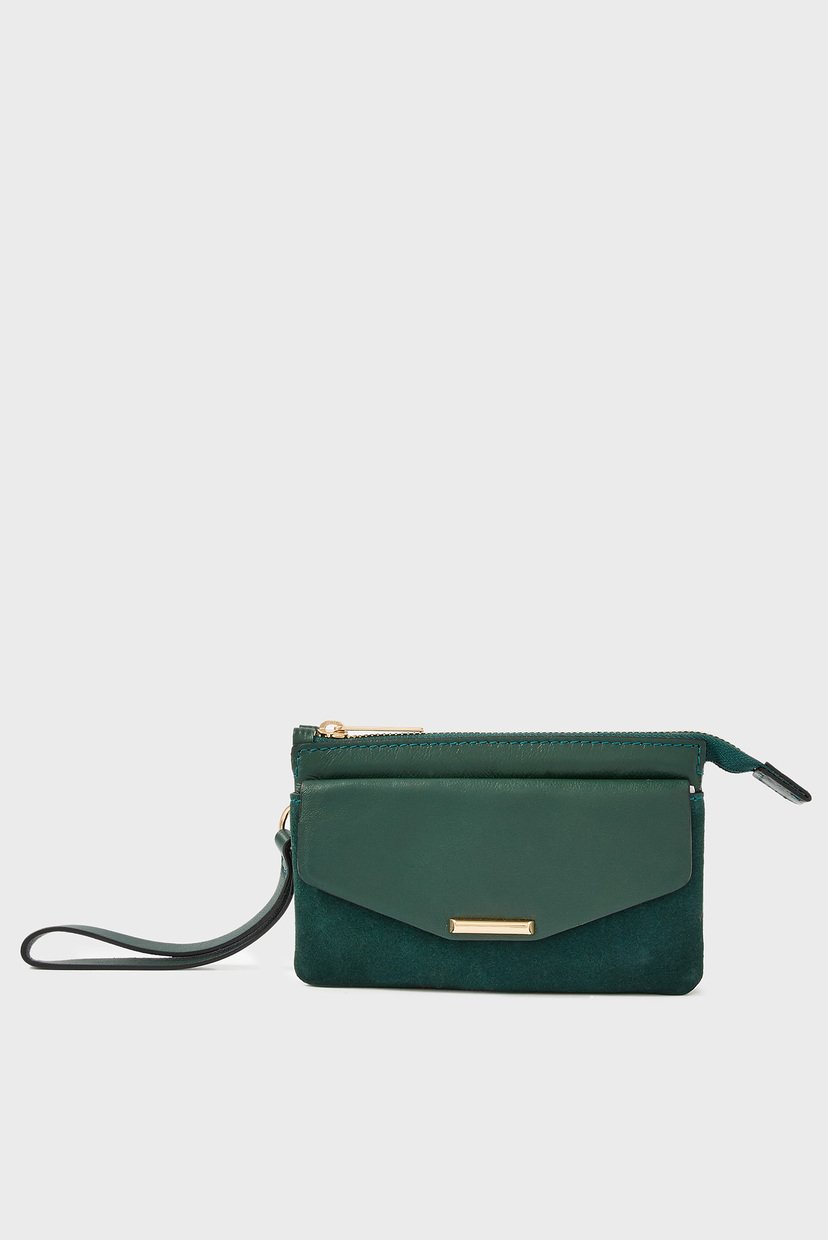 

Женский зеленый кожаный кошелек Accessorize OS 289097