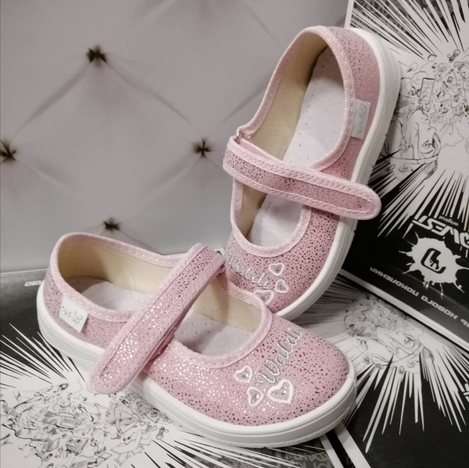 

Тапочки для девочки Waldi 279-603 розовые р.27-17,5 см