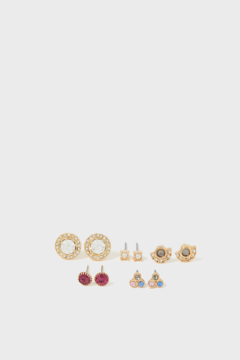 

Женские золотистые серьги (5 пар) NEW DECADENCE Accessorize OS 281108