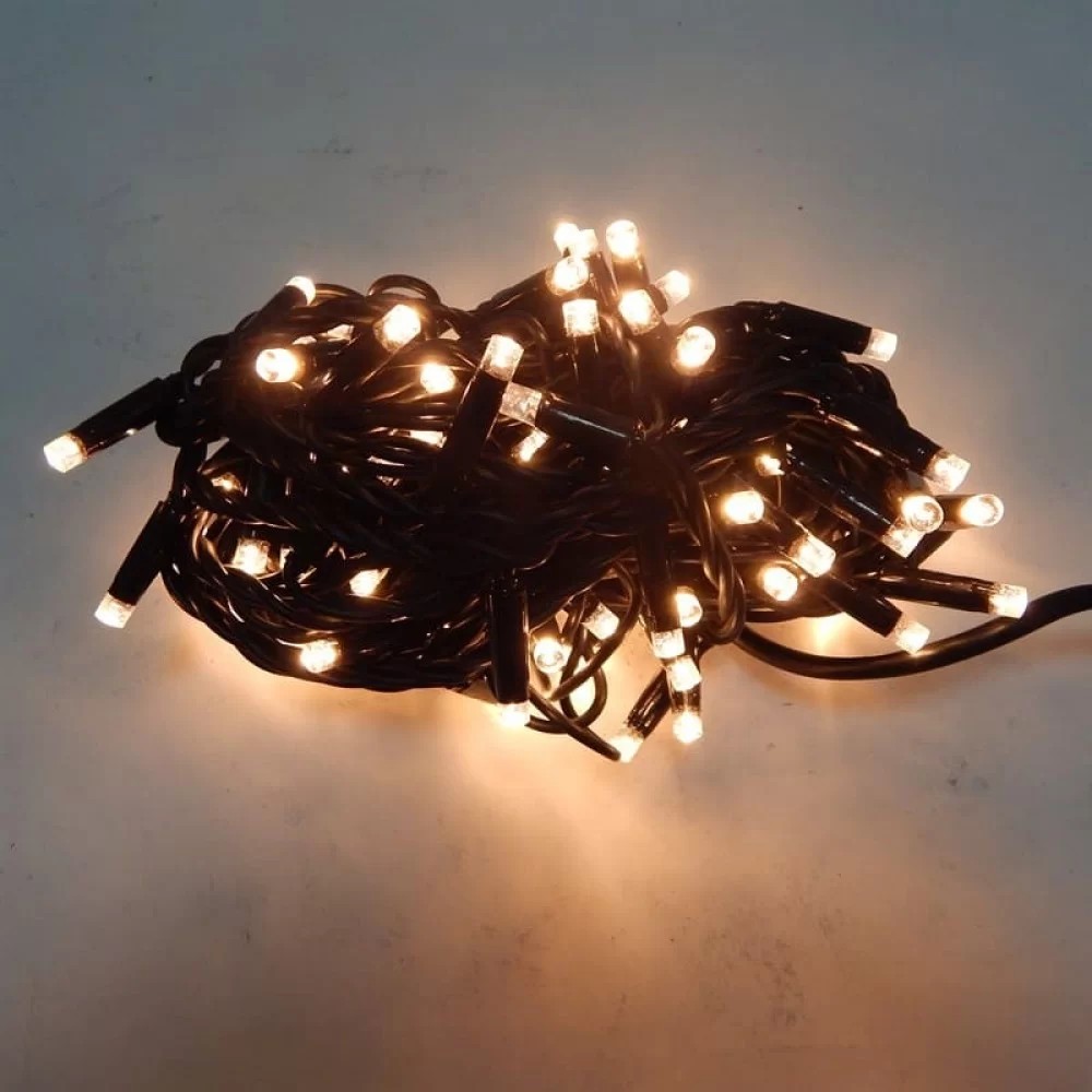 

Гирлянда Уличная Нить LED 120 тёплый белый, чёрный провод; 9 м