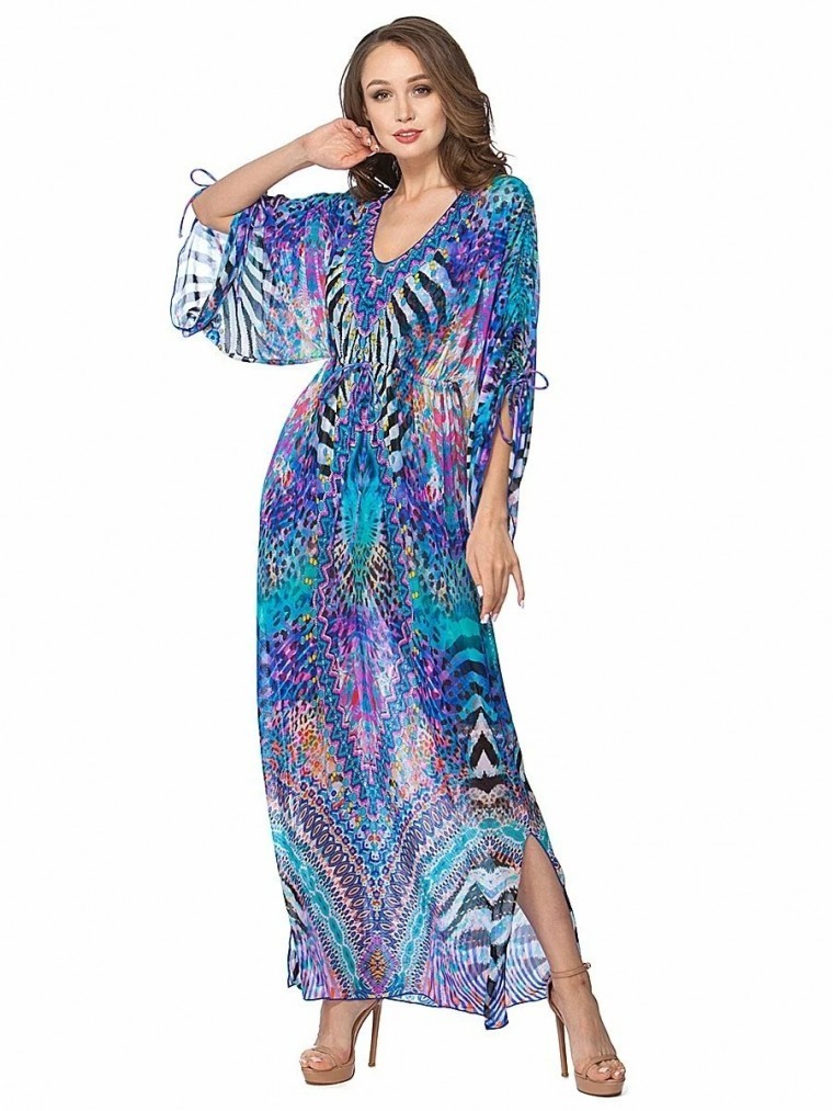 

Пляжная туника Charmante WQ 171906 / синяя с узором, Пляжная туника Charmante WQ 171906 L/XL синяя с узором