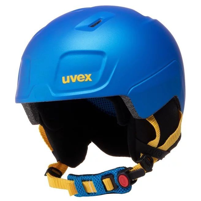 

Подростковый шлем UVEX Heyya Pro (р. 54-58) Blue-Yellow Mat для лыж и сноуборда