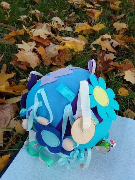

Развивающий мяч сенсорный Happy Vita Craft синий