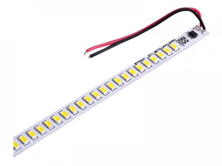 

Светодиодная линейка UKC 5730-72led IP20 14,4W 6500K 220V 500мм D4 Голубой