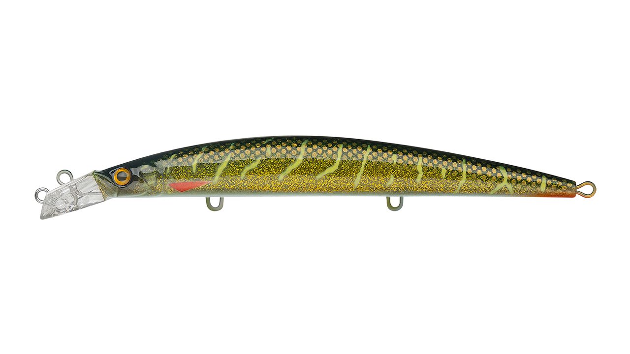 

Воблер Минноу Strike Pro Top Water Minnow 130, 130 мм, 15 гр, Загл. 0,1м.-0,7м., Плавающий, цвет: JV012 Green Motoroil Pike UV, (JL-158F#JV012-UV) (151069)