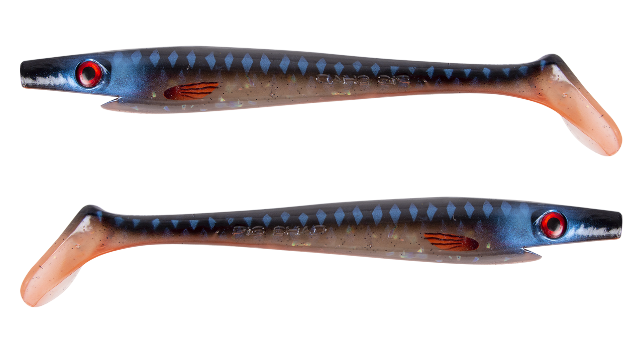 

Силиконовая приманка Strike Pro Pig Shad Jr, 200 мм, 50 гр, цвет: Sucker Punsch, (уп./2шт.), (SP-172C#145) (152706)