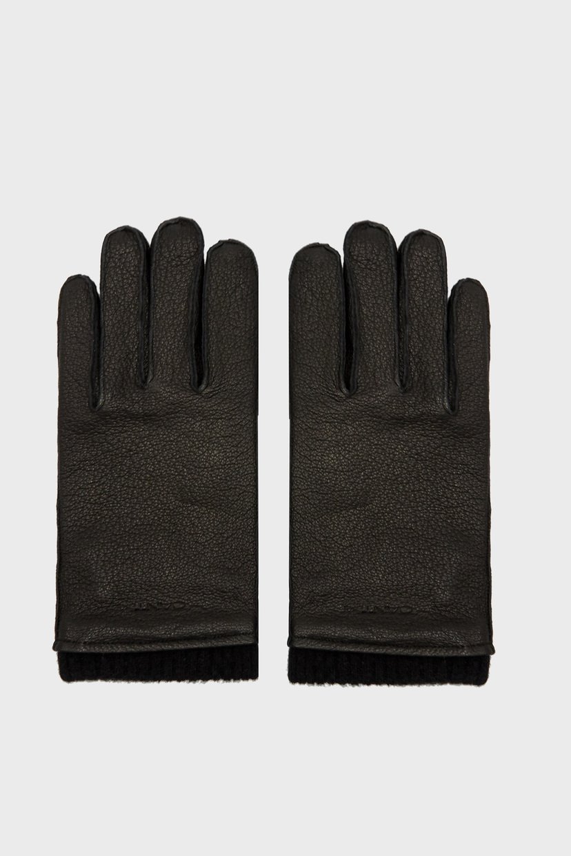 

Мужские черные клжаные перчатки Gant M 9930069
