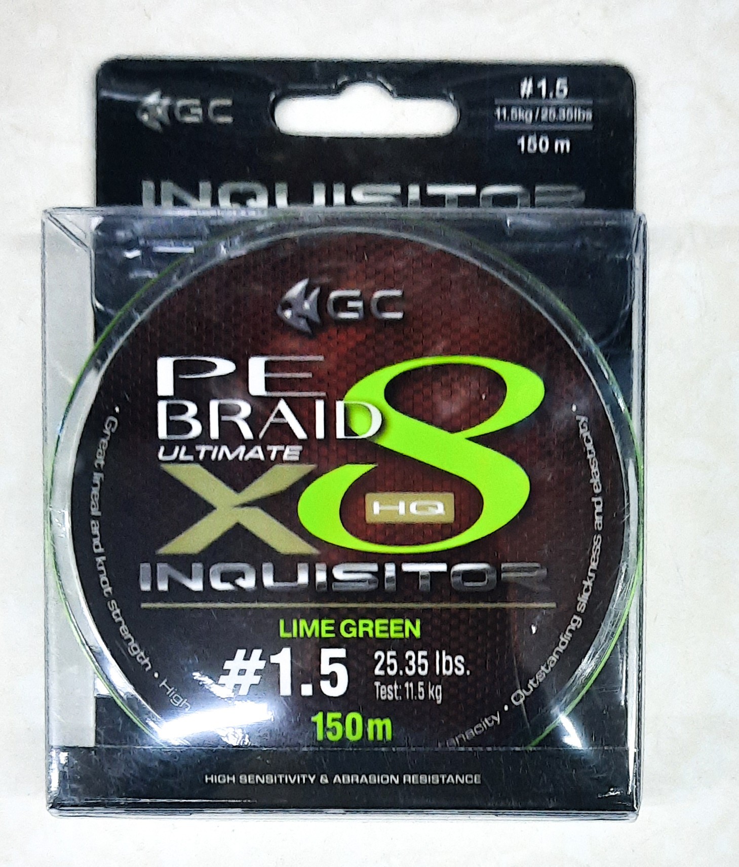 

Шнур GC Inquisitor X8 LG 150м PE1.5 11.5 кг