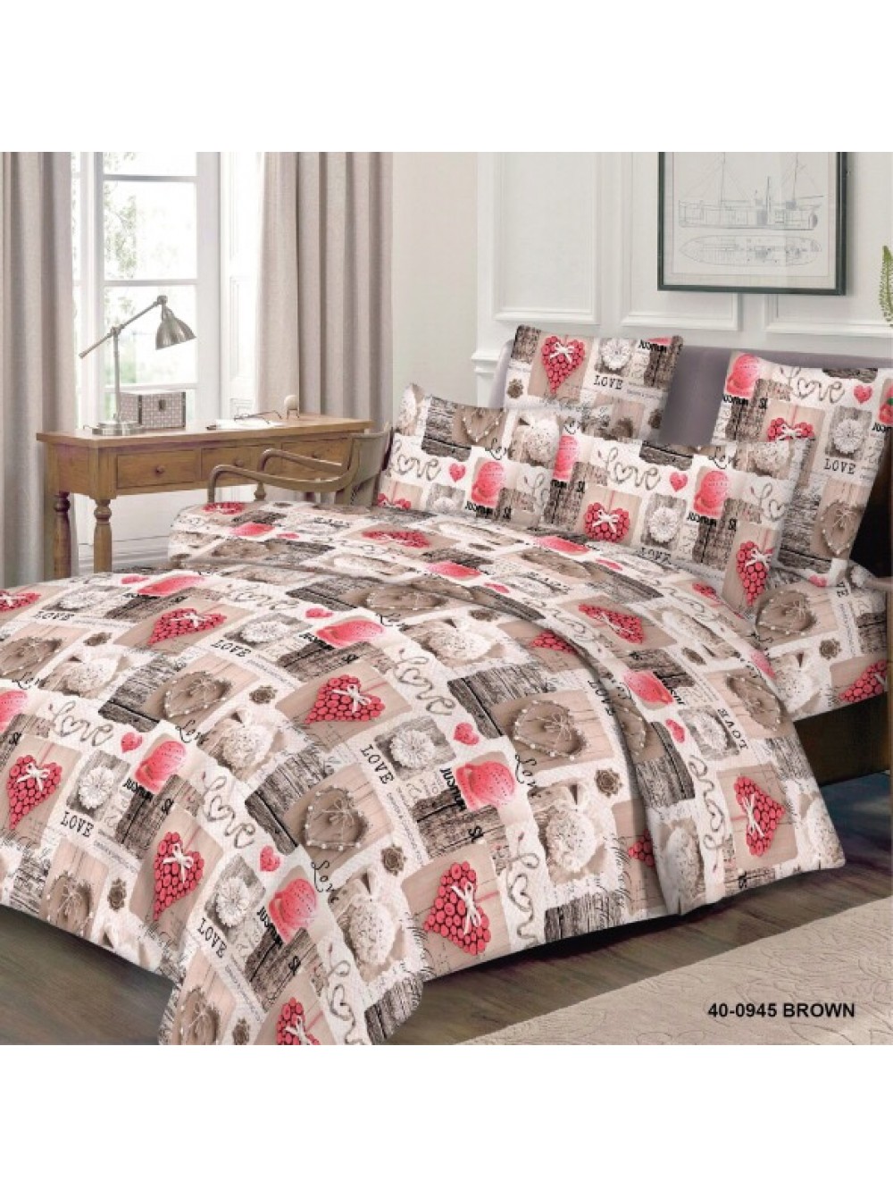 

Двухспальный комплект постельного белья Vital - Textile Бязь Голд Люкс 180х220 см (BL2-215)