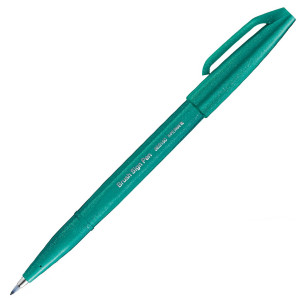 

Маркер-кисть Pentel Brush Sign pen 0.3-2 мм бирюзовый (SES15C-D3X)
