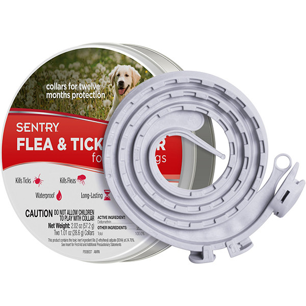 

Ошейник от блох и клещей для крупных собак Sentry Flea&Tick Collar Large 56 см 2 шт.