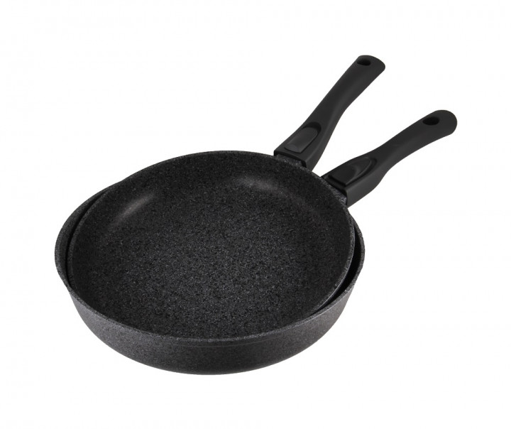 

Набор сковородок Granite Gray без крышки, съемные ручки 26 см 28 см БИОЛ (2628074П)