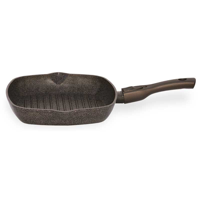 

Сковорода-гриль Granite Brown 26х26 см SoftTouch БИОЛ (26143П)